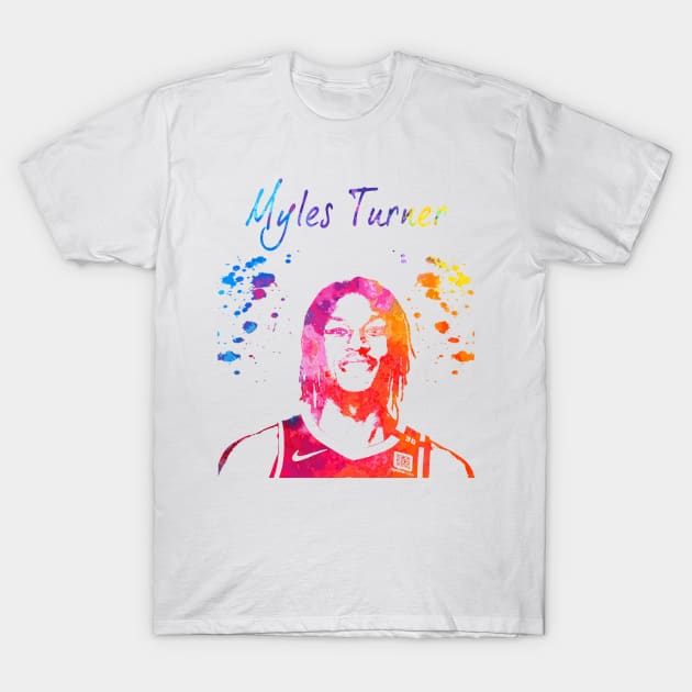 Myles Turner T-Shirt by Moreno Art